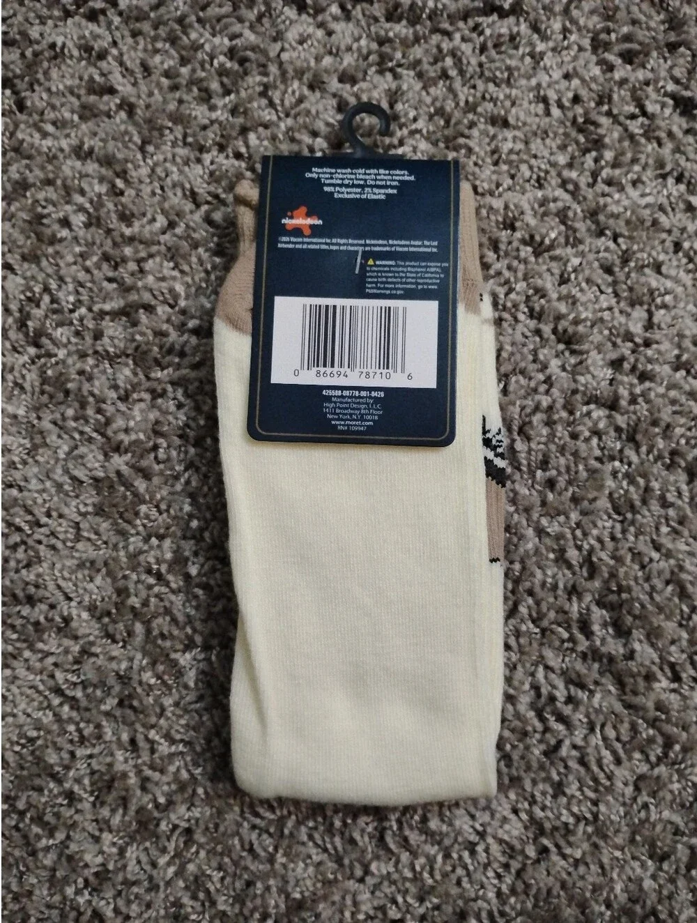 Nickelodeon Avatar The Last Airbender Appa Character Socks